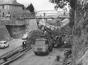 Building Site Prints: he demolition of the original Kingskerswell Arch on the Newton Road in 1964. Torquay