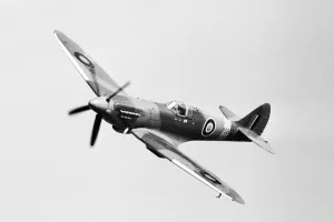 Air Display Prints: Demonstration by a Supermarine Spitfire MK19 of the Battle of Britain Memorial Flight