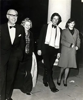 DENIS, MARGARET, MARK AND CAROL THATCHER (L-R) ARRIVE AT THE THEATRE ROYAL HAYMARKET