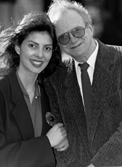 Ties Prints: Dennis Potter playwrite with actress Gina Bellman star of television programme Blackeyes