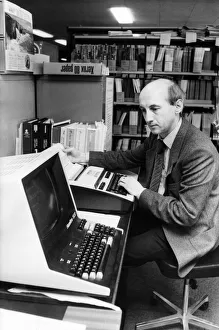 Inside Prints: Deputy business and technical librarian Noel Hanson demonstrates the on-line computer