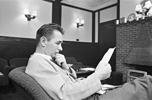 Derby County manager Brian Clough answering letters from the Sunday Mirror angry column
