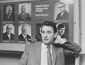 Images Dated 30th January 1973: Derby County manager Brian Clough seen here in the boardroom of the Baseball Ground