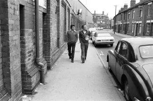 Former Derby County manager Colin Murphy accompanied by his assistant Dari O Grady