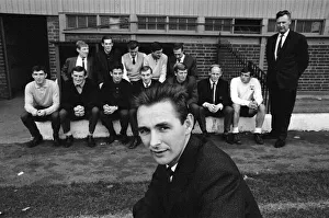 Derby County training session taken by their 31 year old manager Brian Clough
