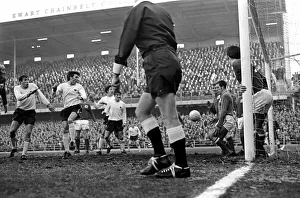 00034 Prints: Derby v. Nottingham Forest. Near thing for Forest as this ball cleaned 0 / 6 the live then