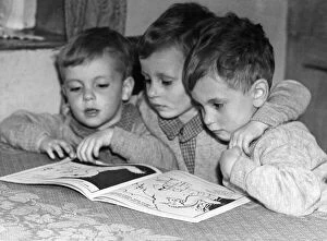 00521 Collection: Derek, David & Donald Haden, aged 3 years 6 months, known as the Gornal Wood triplets