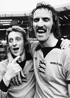 Derek Dougan Footballer of Wolverhampton Wanderers overcome with emotion