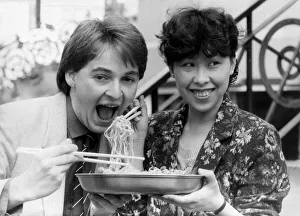 Chinese Prints: Derek Rae 19 scotlands youngest football commentator & Vivien Li 29 presenter of