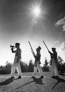 Bugle Prints: Derek Sharman with Sahun Lowery and John Conlon who are recruiting for volunteers for