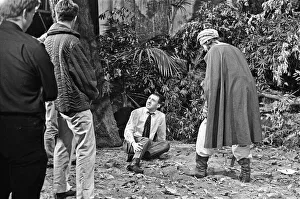 Derek Ware fight co-ordinator runs through the fight scene with the Saracen