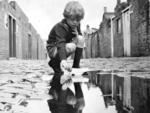 Derelict housing in an area of Newcastle - An adventure to Children finding anythig to