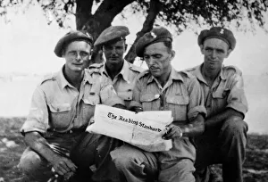 North Africa Prints: Four Desert Rats'of the British Army 7 serving in the Western Desert of