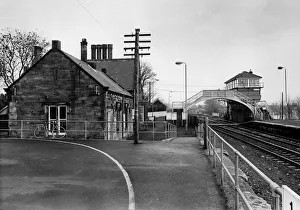 00399 Prints: A deserted Haltwhistle Railway Station on 13th December 1985