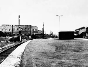 Tracks Prints: A deserted Tyne Dock Railway Station on 3rd October 1972