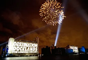 Docks Prints: Destination Docklands Concert October 1988 Fireworks