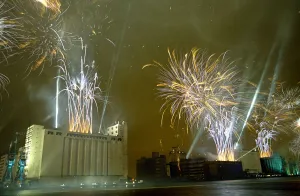 Docks Prints: Destination Docklands Concert October 1988 Fireworks