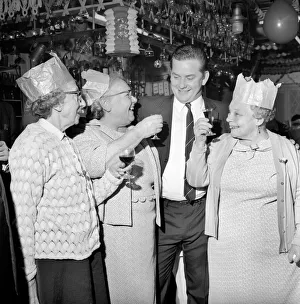 Pensioner Prints: Det. Constable Bob Kellett of city road police station organised a party for old folk
