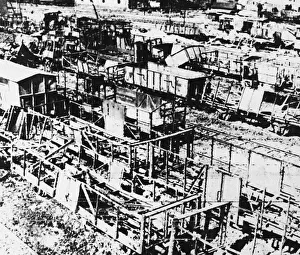 The Devastation in Messina marshalling yards after bombing by the enemy