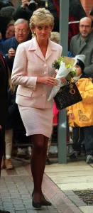 Diana, Princess of Wales, arrives at the National Hospital for Neurology