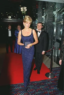 00084 Prints: Diana, Princess of Wales arrives for the Royal Gala Premiere performance of Lord