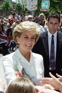 Diana, Princess of Wales arrives at the The Sacred Heart Hospice in Sydney, Australia