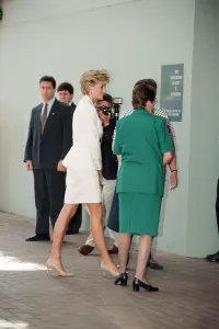 Diana, Princess of Wales arrives at the The Sacred Heart Hospice in Sydney, Australia