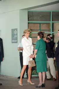 Diana, Princess of Wales arrives at the The Sacred Heart Hospice in Sydney, Australia