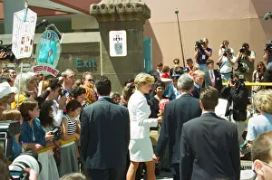 Diana, Princess of Wales arrives at the The Sacred Heart Hospice in Sydney, Australia