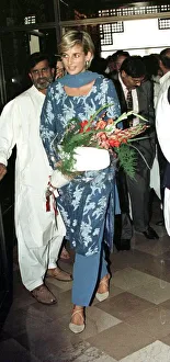 Diana, Princess of Wales, attends a fund raising event at the Shaukat Khanum Memorial
