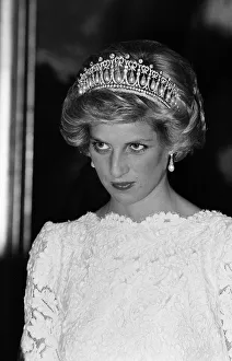 01499 Prints: Diana, Princess of Wales at the British Ambassadors Residence during an official