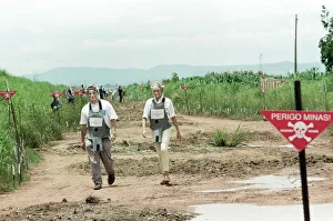 Diana, Princess of Wales during her four day British Red Cross mission to highlight