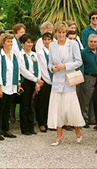South America Prints: Diana, Princess of Wales on her four day visit to Argentina in her role as goodwill