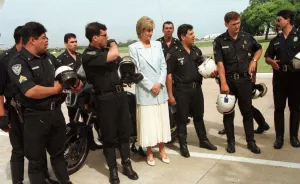 Diana, Princess of Wales on her four day visit to Argentina in her role as goodwill