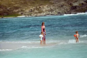 Diana, Princess of Wales on holiday on the British Virgin Islands. 9th January 1989