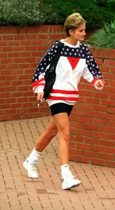 Diana, Princess of Wales leaves the Chelsea Harbour Club on the morning the new book