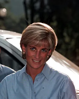 Diana, Princess of Wales makes a three day visit to Bosnia - Herzegovina as part of her