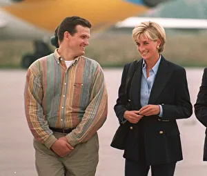 Diana, Princess of Wales makes a three day visit to Bosnia - Herzegovina as part of her