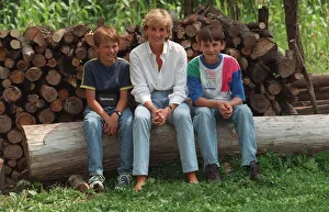 Caring Prints: Diana, Princess of Wales makes a three day visit to Bosnia - Herzegovina as part of her