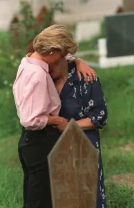 Diana, Princess of Wales makes a three day visit to Bosnia - Herzegovina as part of her