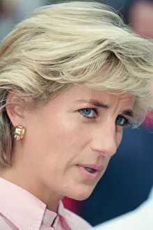 Diana, Princess of Wales as she makes a three day visit to Bosnia - Herzegovina as part
