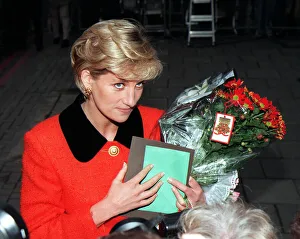 Diana, Princess of Wales at a meeting in London to mark the 30th anniversary of
