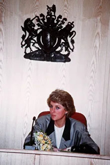 Diana, Princess of Wales opens a Magistrates Court at Lewes, Sussex. June 1986