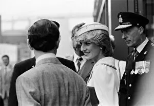 Images Dated 15th June 1983: Diana, Princess of Wales and Prince Charles, Prince of Wales in Halifax, Canada