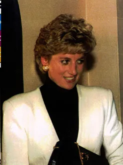 Diana, Princess of Wales during a visit to the Royal Preston Hospital, Lancashire