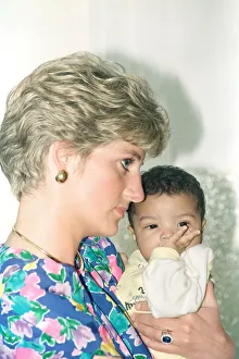 01507 Prints: Diana, Princess of Wales visiting a hostel for abandoned children in Feben near Sao Paulo
