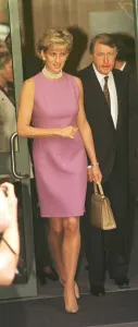 Australasia Prints: Diana Princess of Wales, walks outside the Victor Chang Cardiac Research Institute in