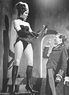 Diana Rigg actress and Patrick Macnee actor in the TV Series The Avengers