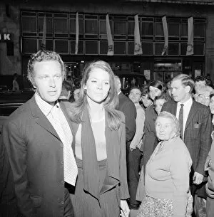 00140 Collection: Diana Rigg at the First Night of Film June 1968