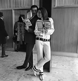 Diana Rigg and Patrick Macnee, stars of The Avengers'. 12th March 1966